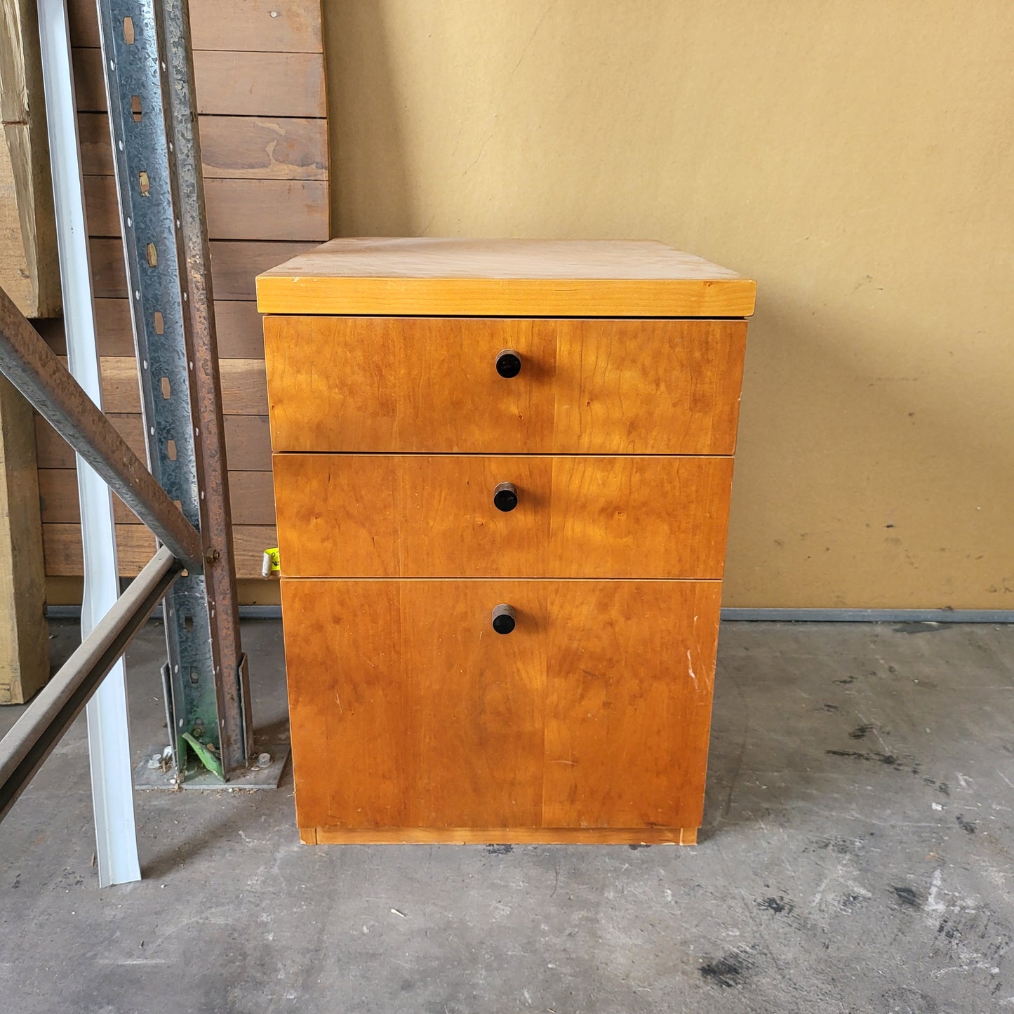 CLEARANCE Brown Pedestal 3 Drawer