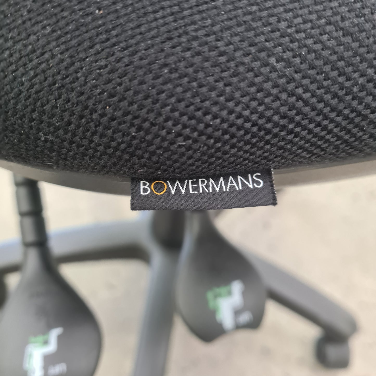 Bowermans Office Task Chair in Black Upholstery