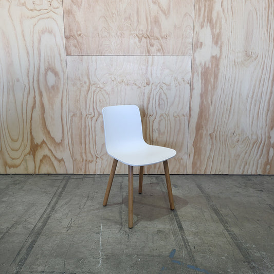 Vitra HAL Light Oak Chair in White