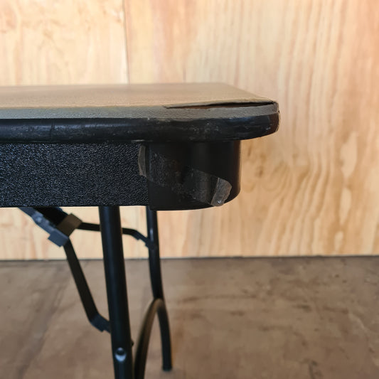 CLEARANCE Trestle table with Black Legs