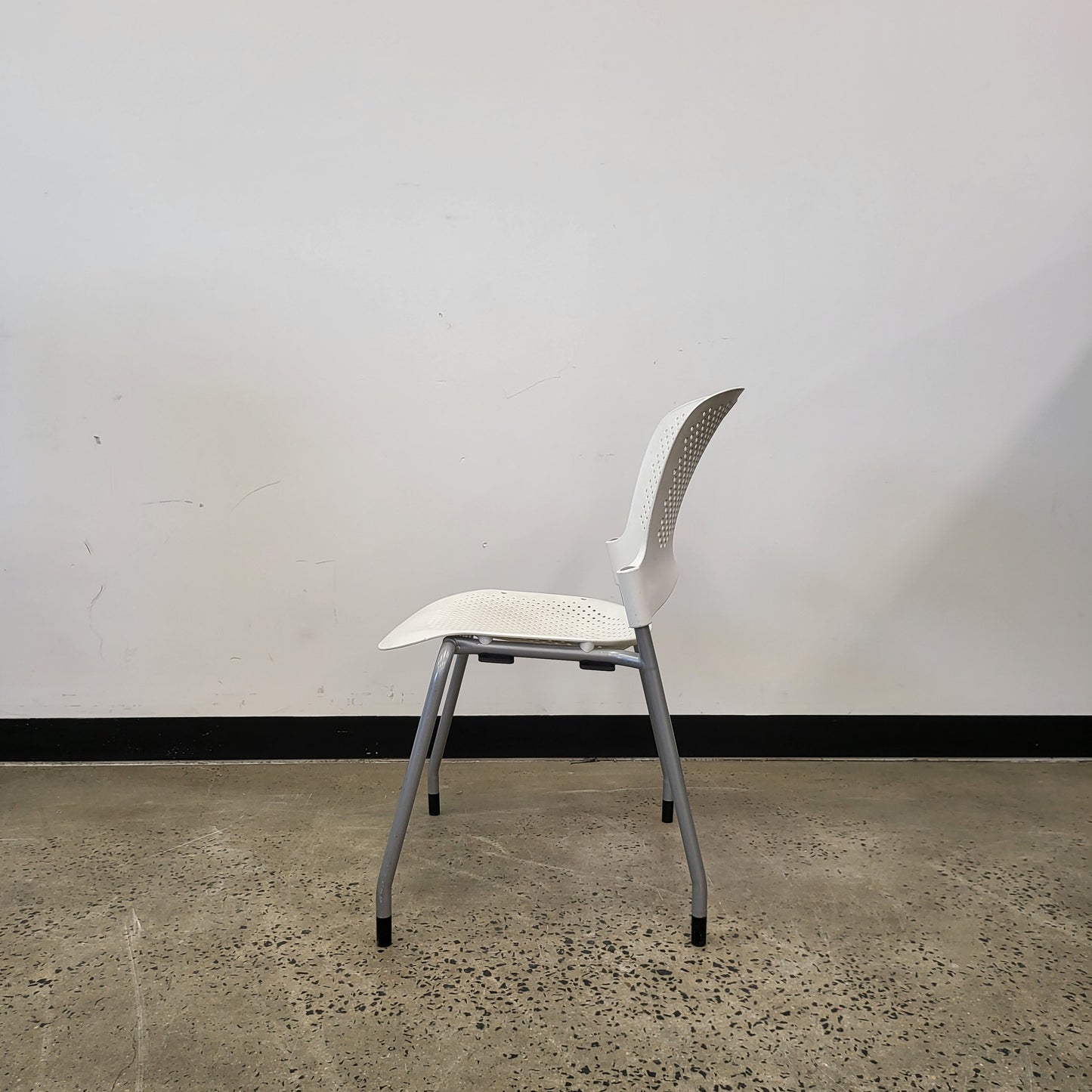 Herman Miller Caper Stacking Chair in White