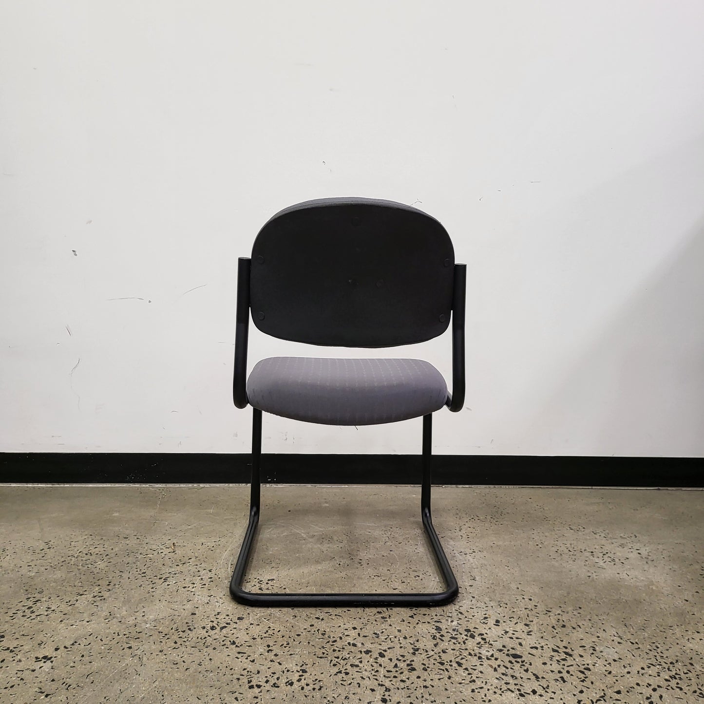 Cantilever Boardroom Chairs in Charcoal Grey and Black