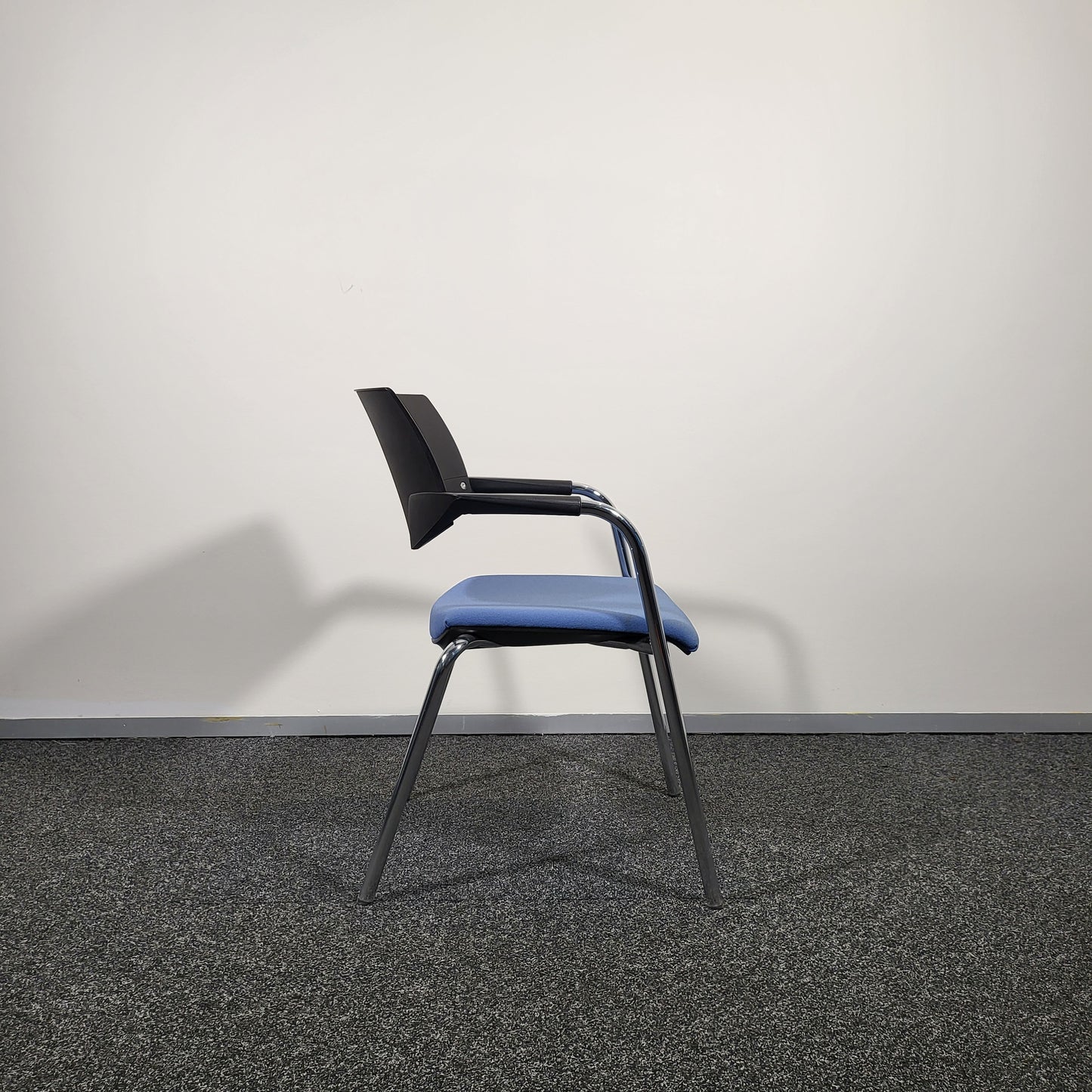 Koenig + Neurath Chair with Blue Upholstery