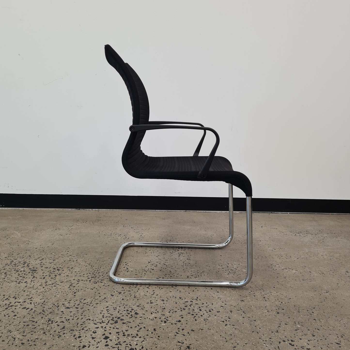 Emanate Cantilever Black Chair