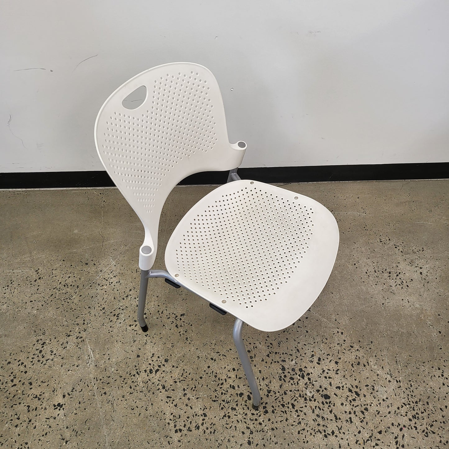 Herman Miller Caper Stacking Chair in White