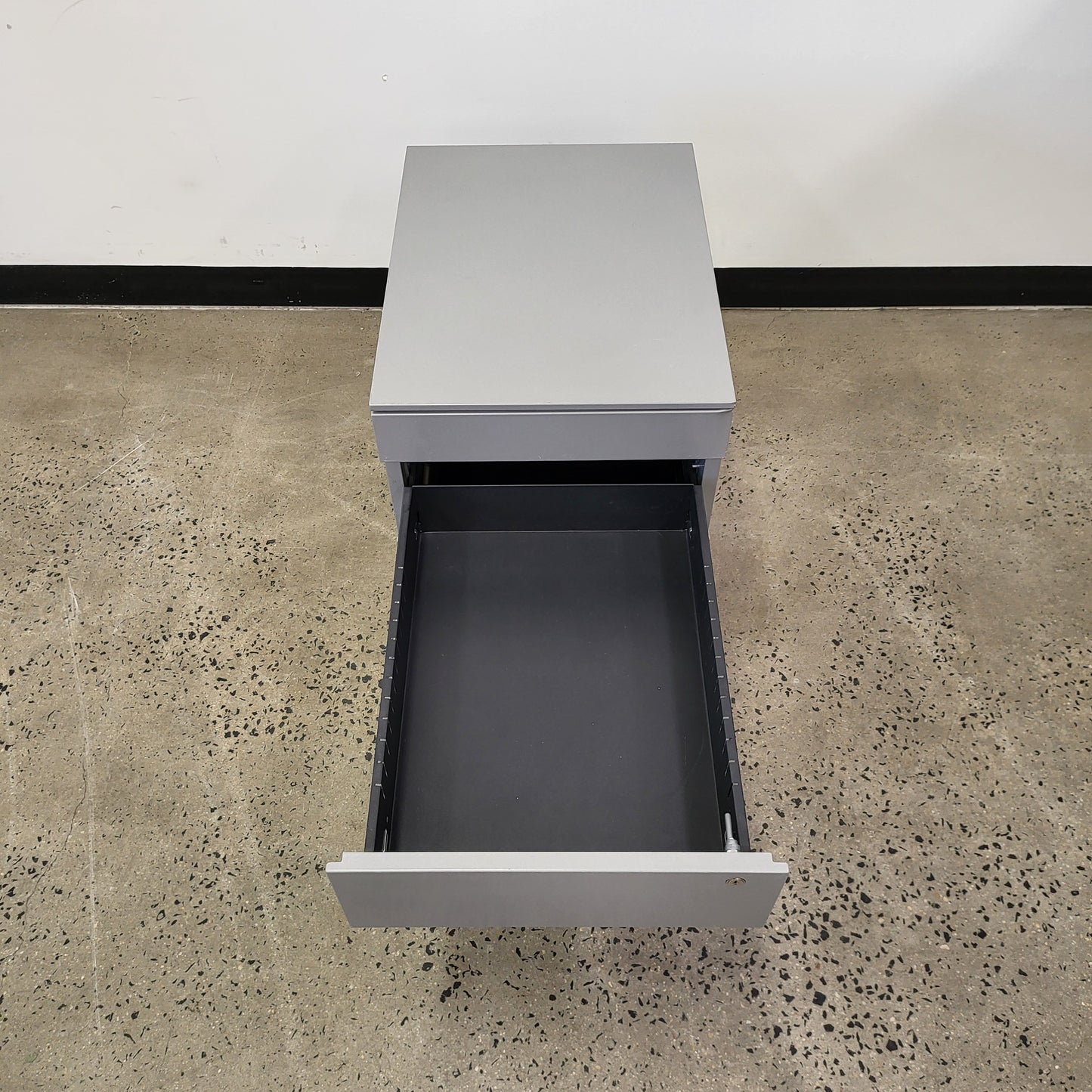 Slimline Pedestal Caddy in Charcoal Grey