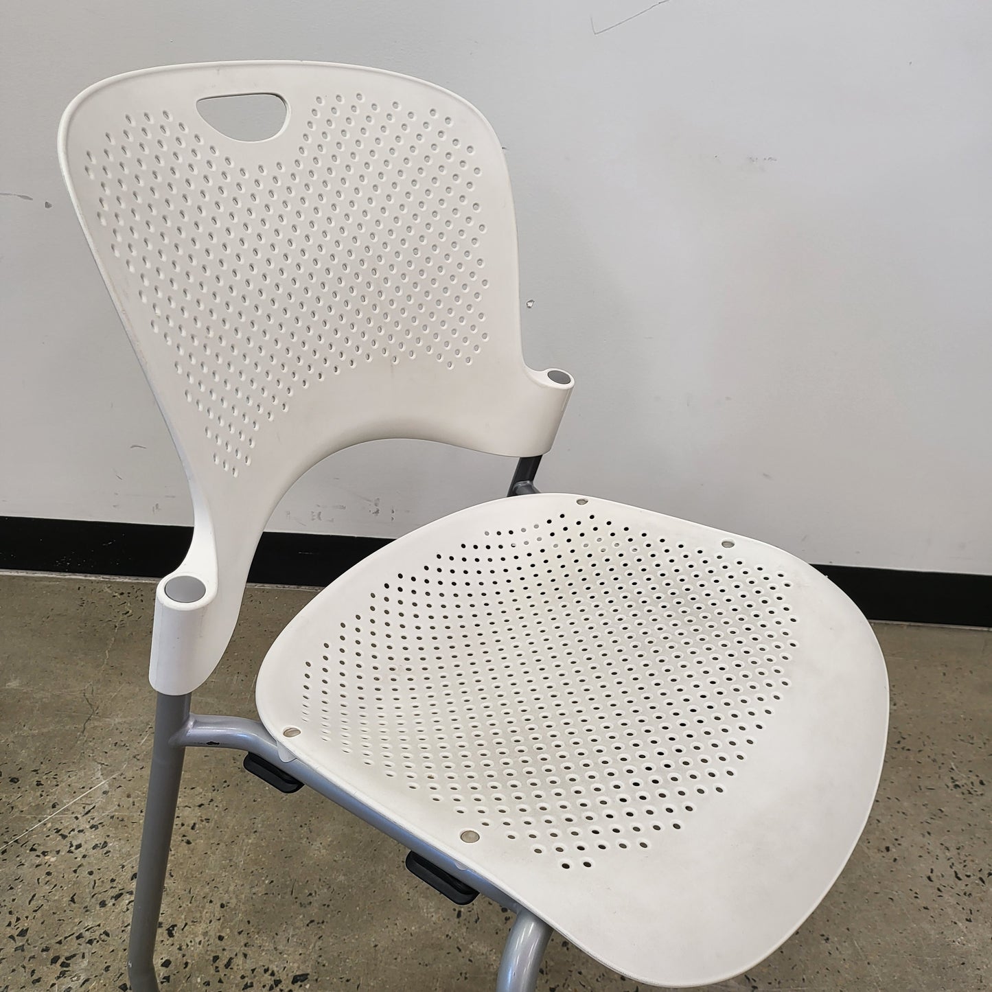 Herman Miller Caper Stacking Chair in White