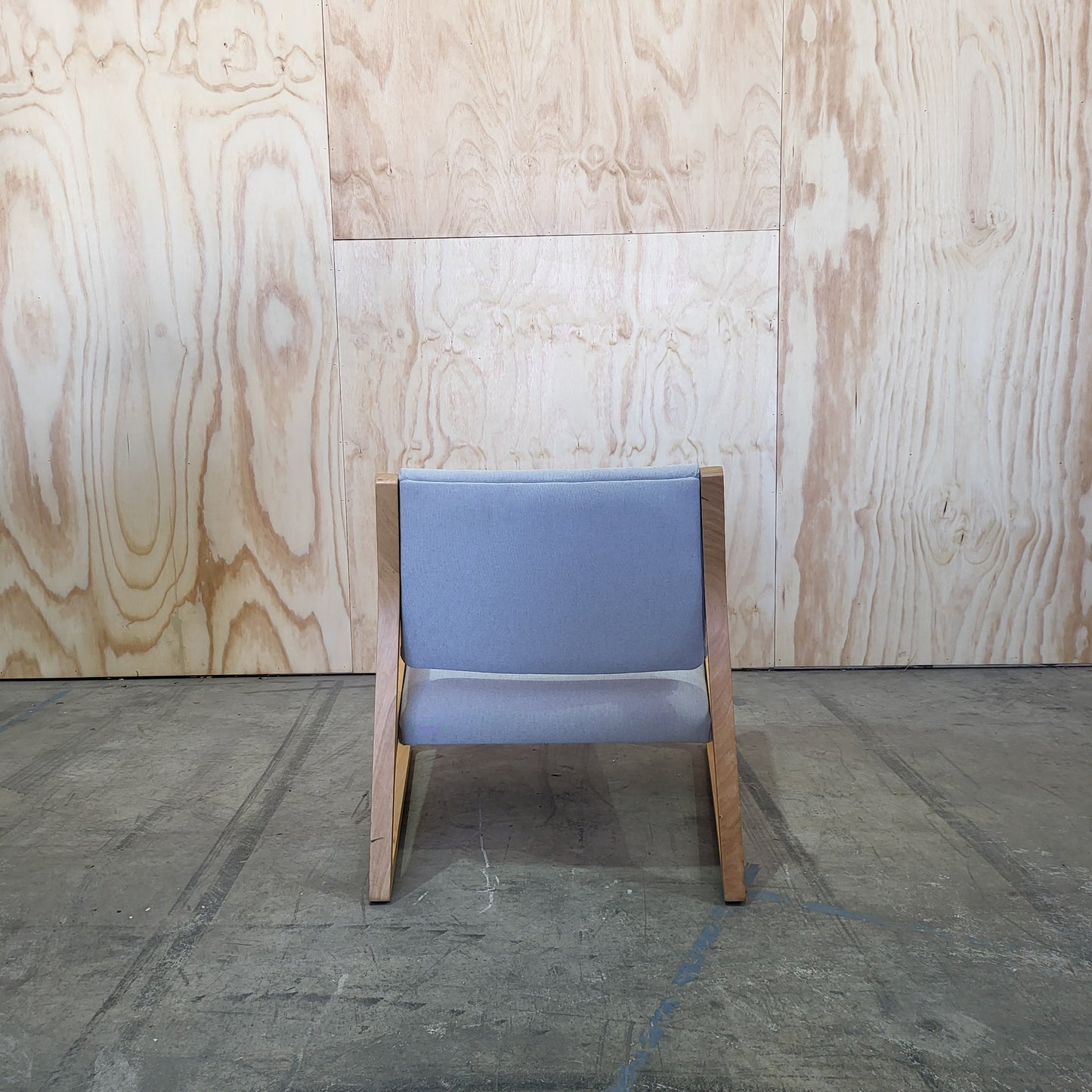 Splay Armchair by Stylecraft in Light Grey Tasmanian Oak