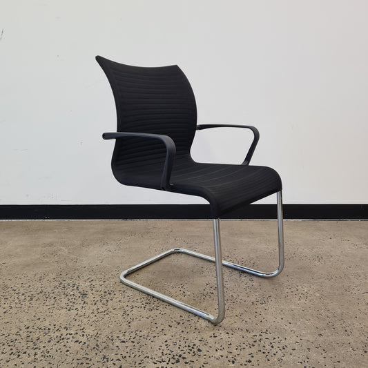 Emanate Cantilever Black Chair