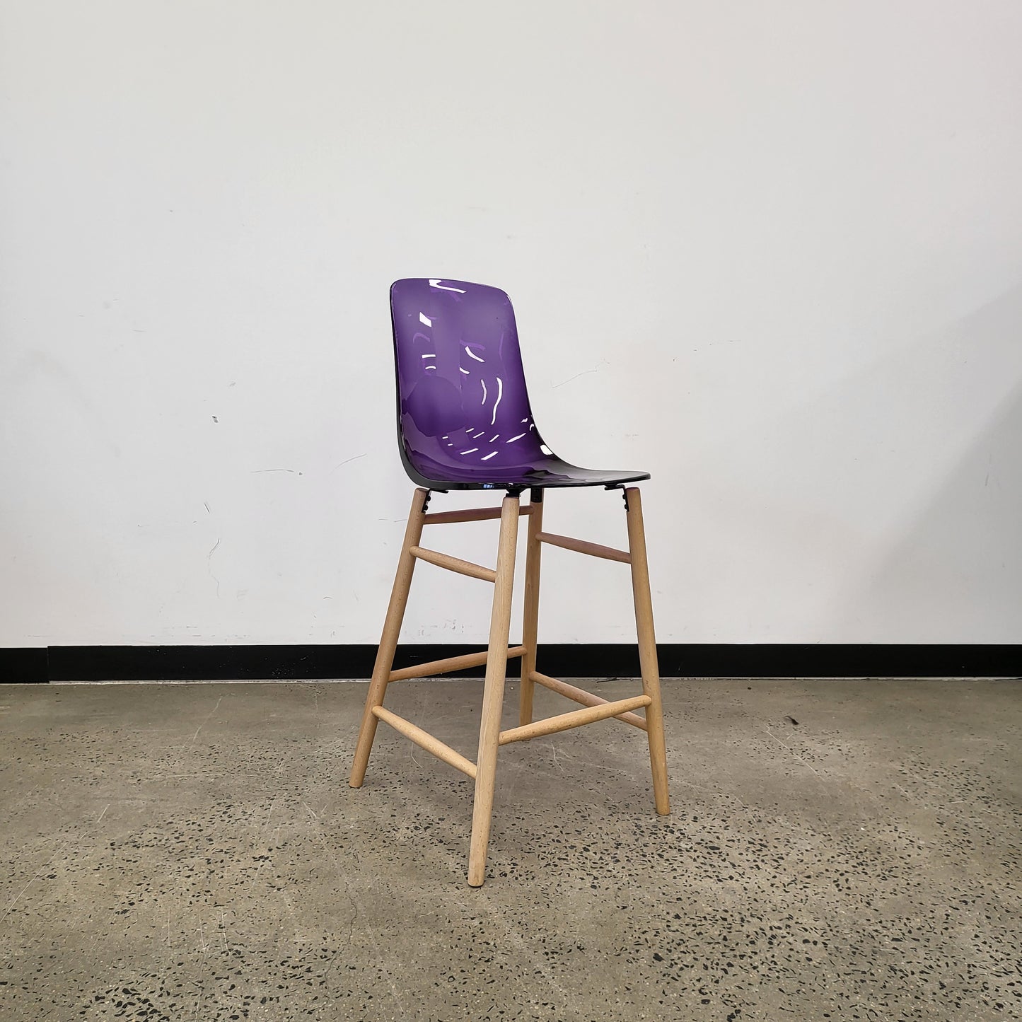 SoftLine All-Kit Pauline Edition Tall Chair Dowel Base in Violet