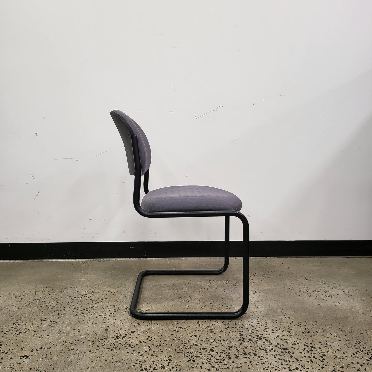 Cantilever Boardroom Chairs in Charcoal Grey and Black