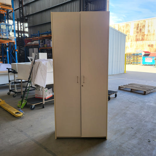 CLEARANCE Tall Cupboard in White