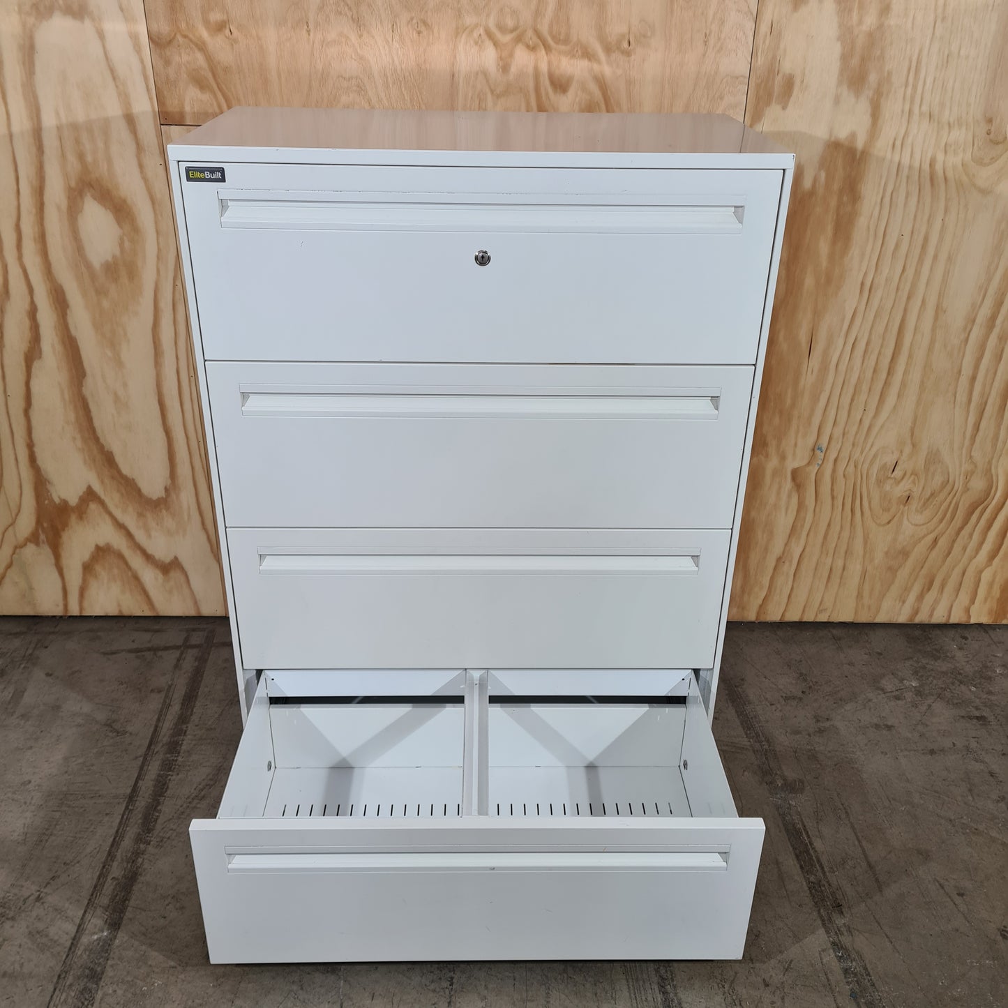 Elitebuilt 4 Drawer Tambour in White