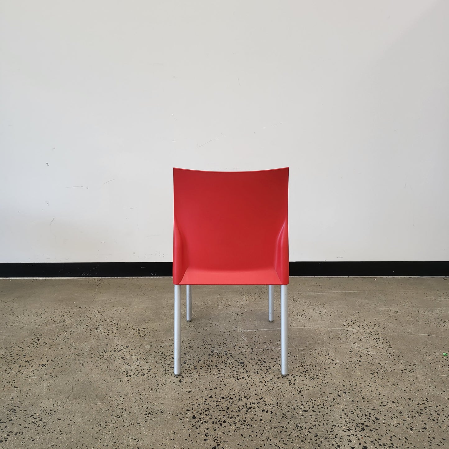 Harmony Contract Furniture Belize SC Red Outdoor Stacking Chair in Red