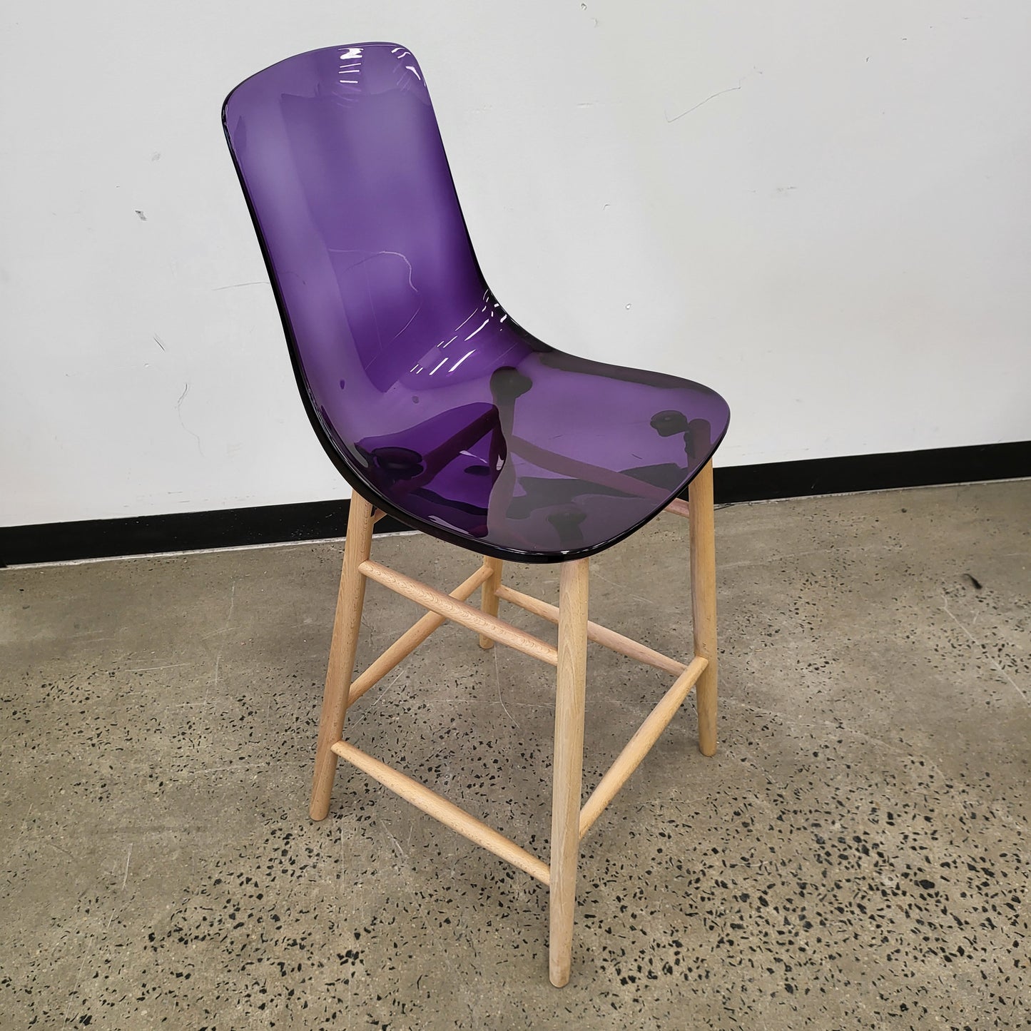 SoftLine All-Kit Pauline Edition Tall Chair Dowel Base in Violet