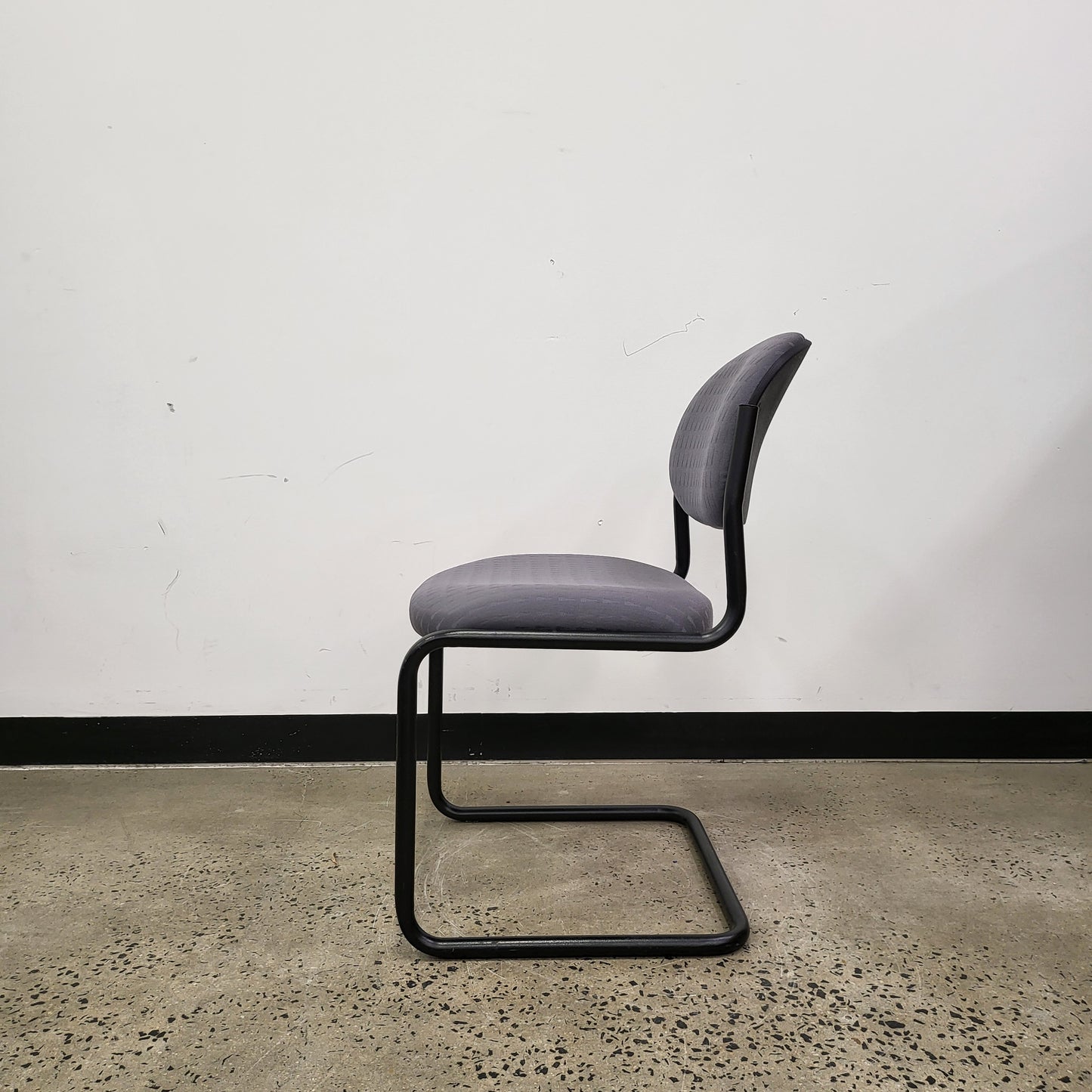 Cantilever Boardroom Chairs in Charcoal Grey and Black