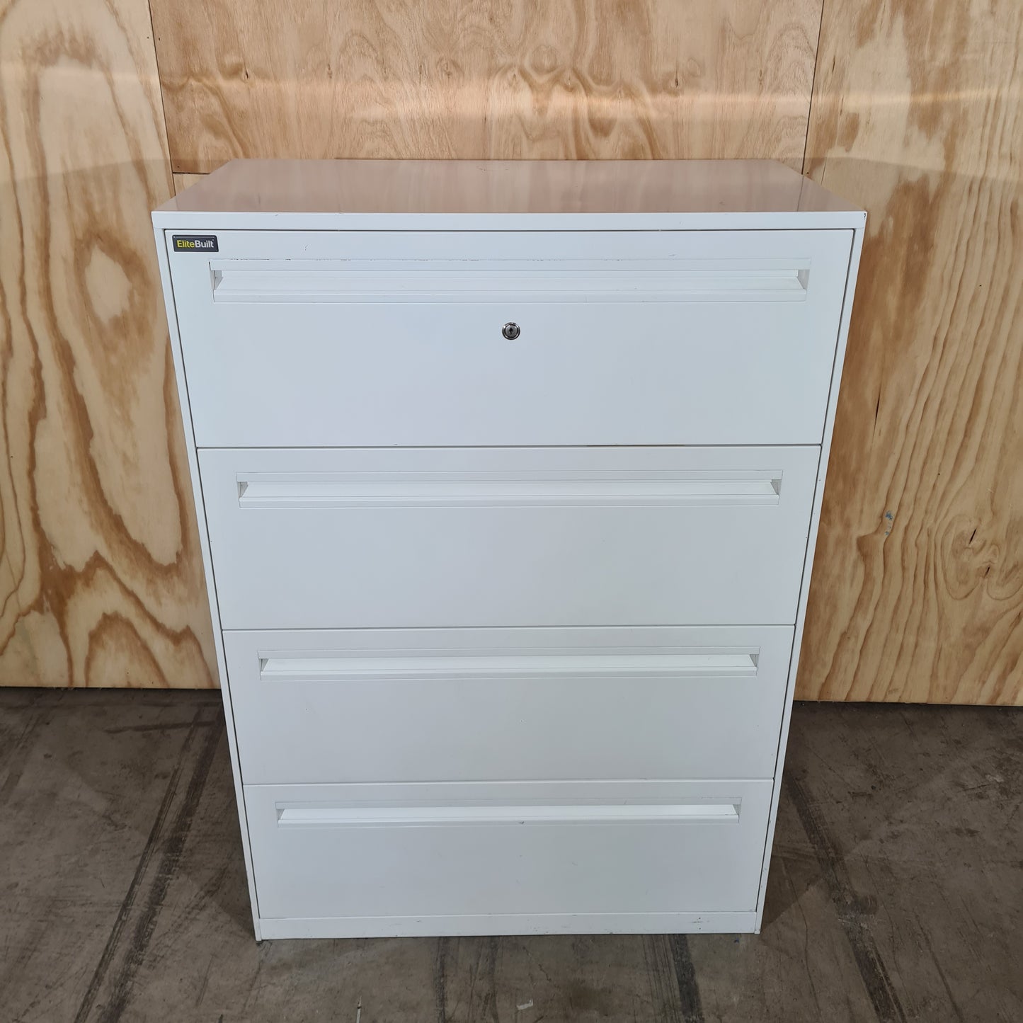 Elitebuilt 4 Drawer Tambour in White