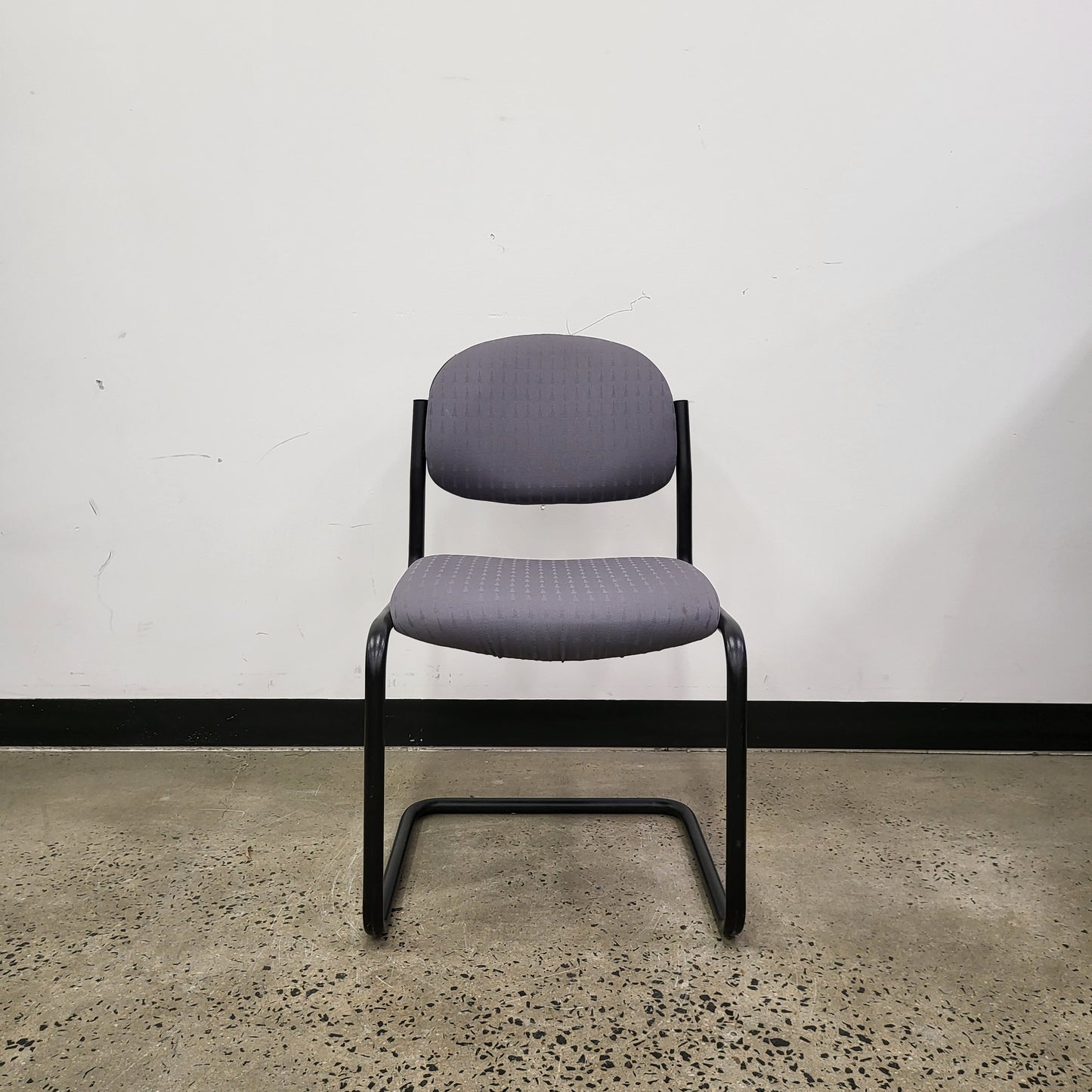 Cantilever Boardroom Chairs in Charcoal Grey and Black