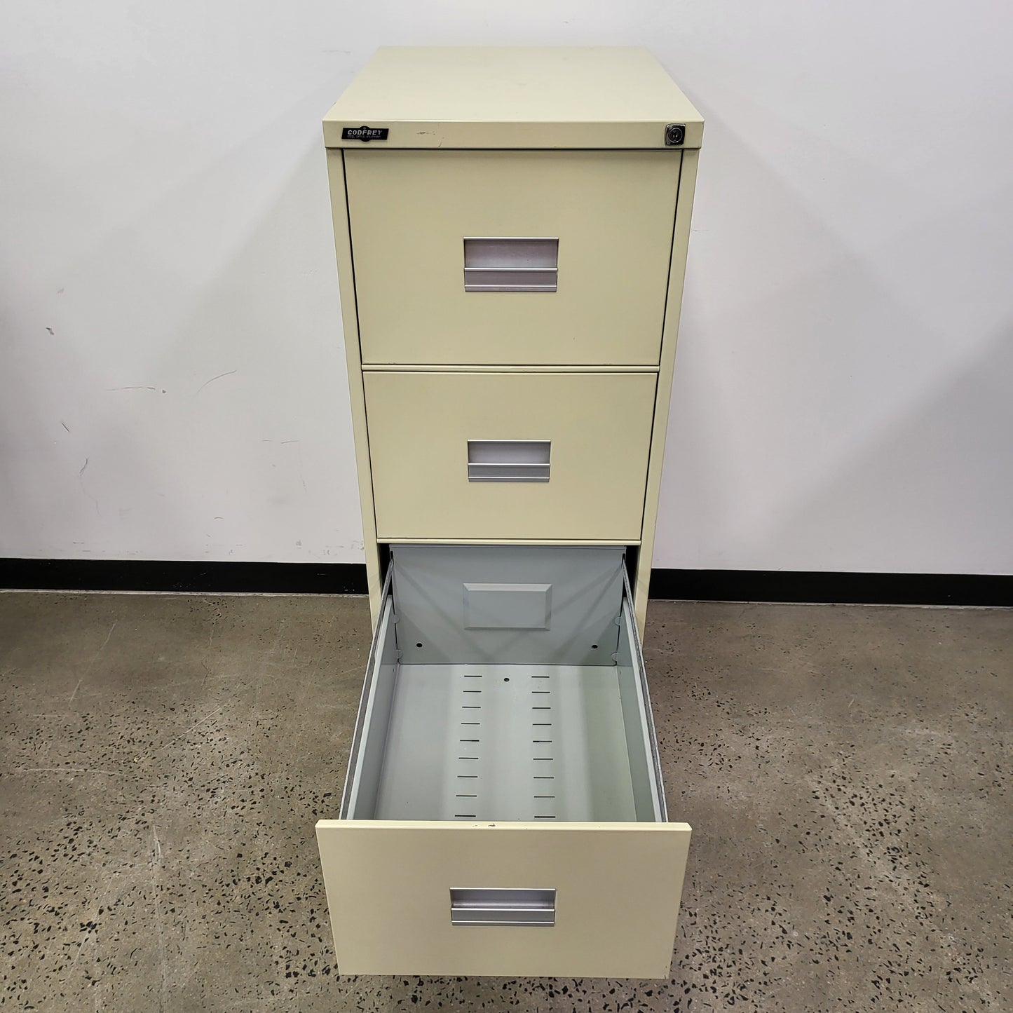 Godfrey 4 Drawer Filing Cabinet in Beige