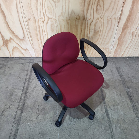 Red Task Chair with Arms