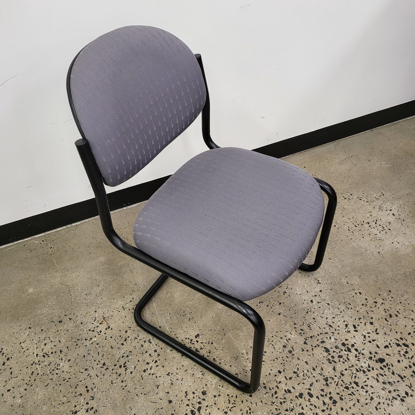 Cantilever Boardroom Chairs in Charcoal Grey and Black