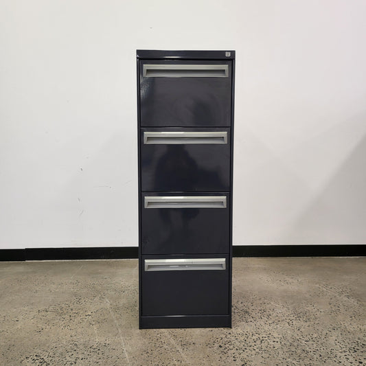 Namco 4 Drawer Filing Cabinet in Black