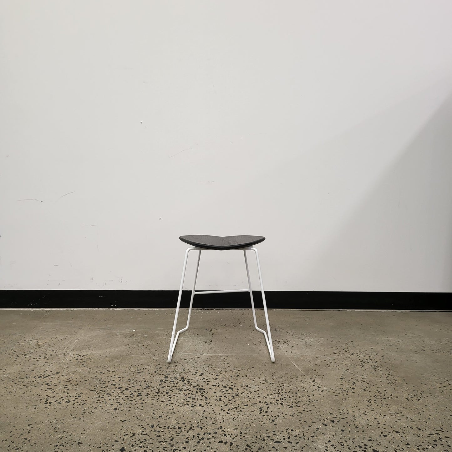 Ross Gardum Duet Stool in Black and White