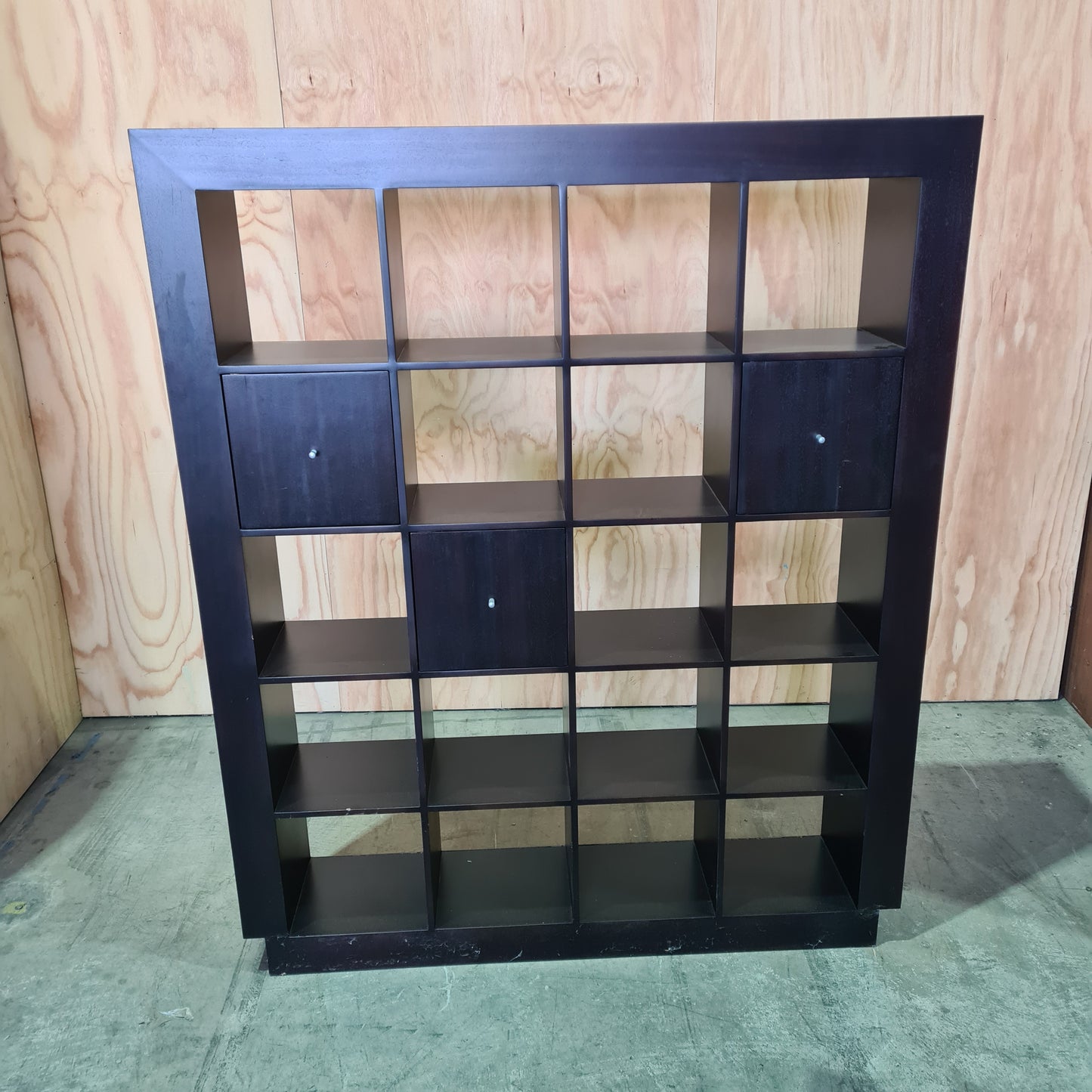 Black Modular Shelving Unit