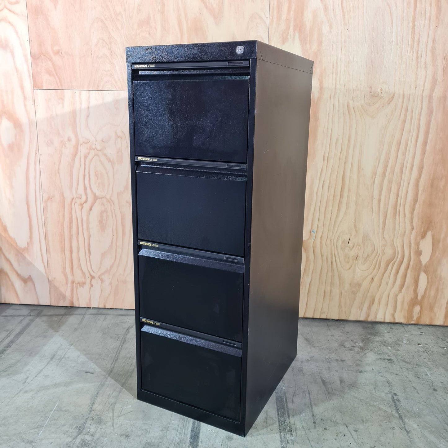 Statewide Filing Cabinet Black 4 Drawers