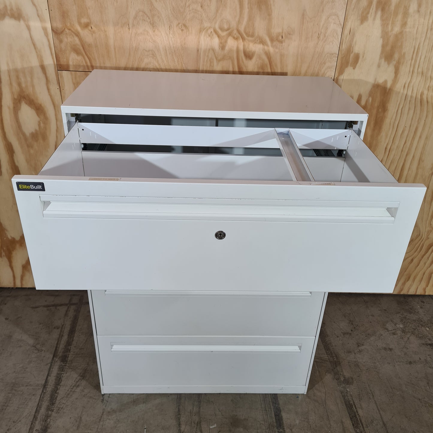 Elitebuilt 4 Drawer Tambour in White