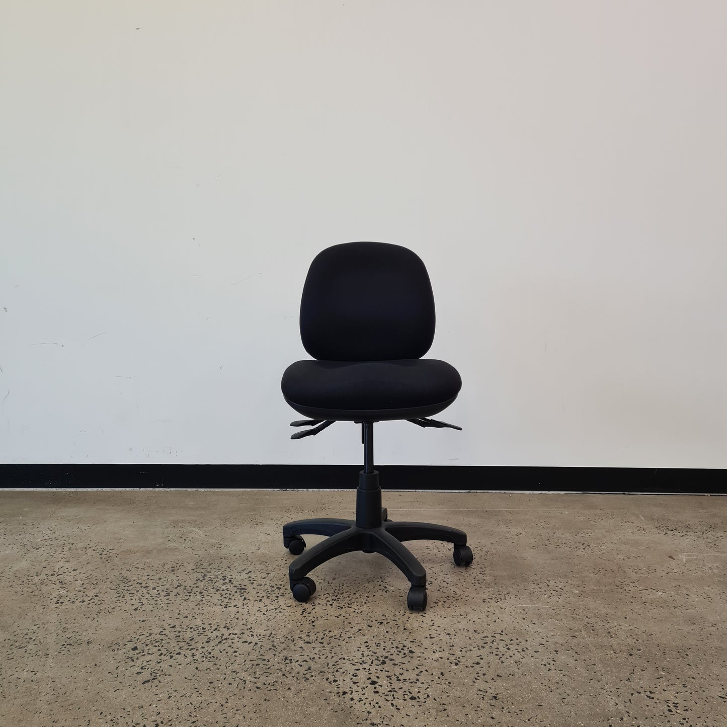 Bowermans Office Task Chair in Black Upholstery