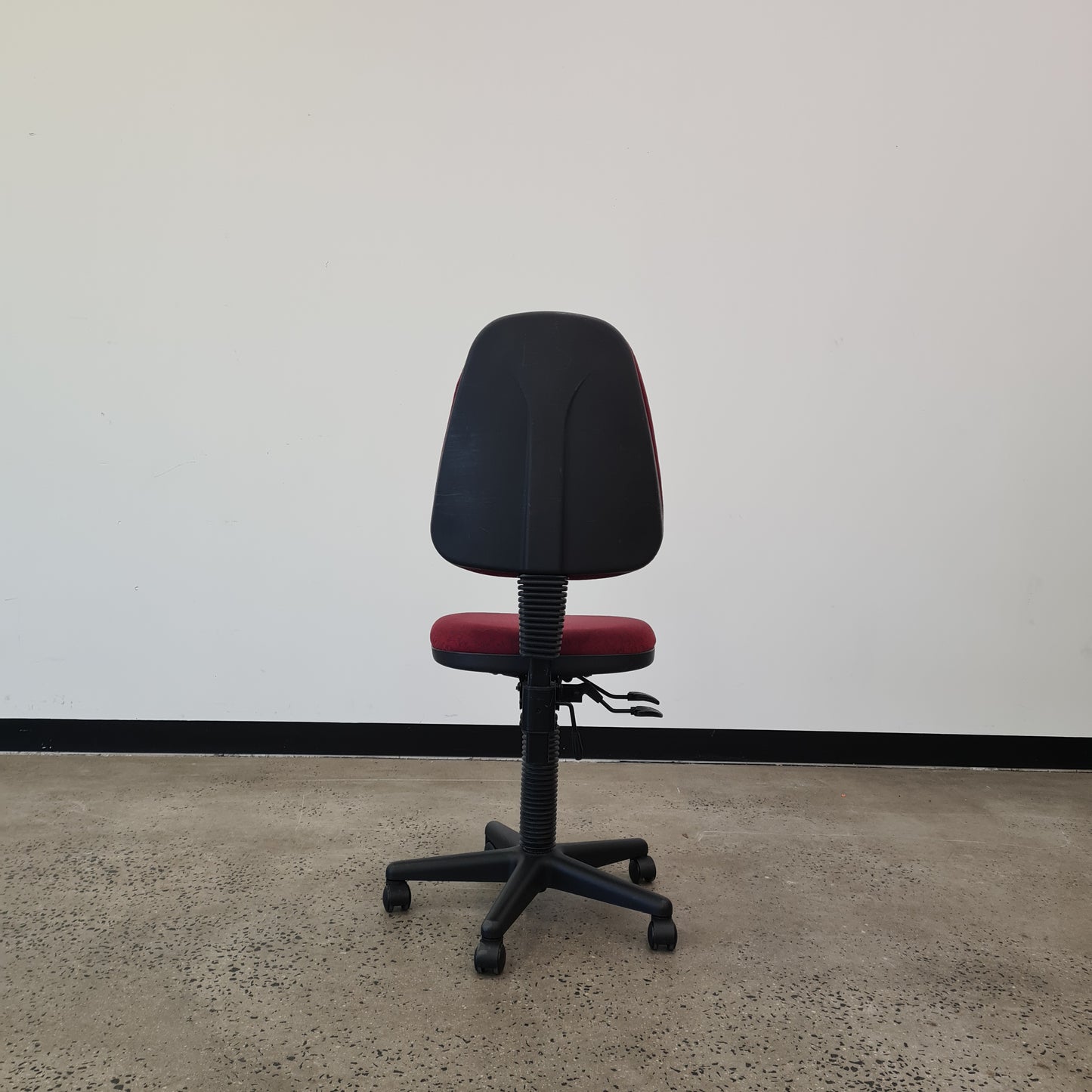 Office Task Chair in Red Upholstery