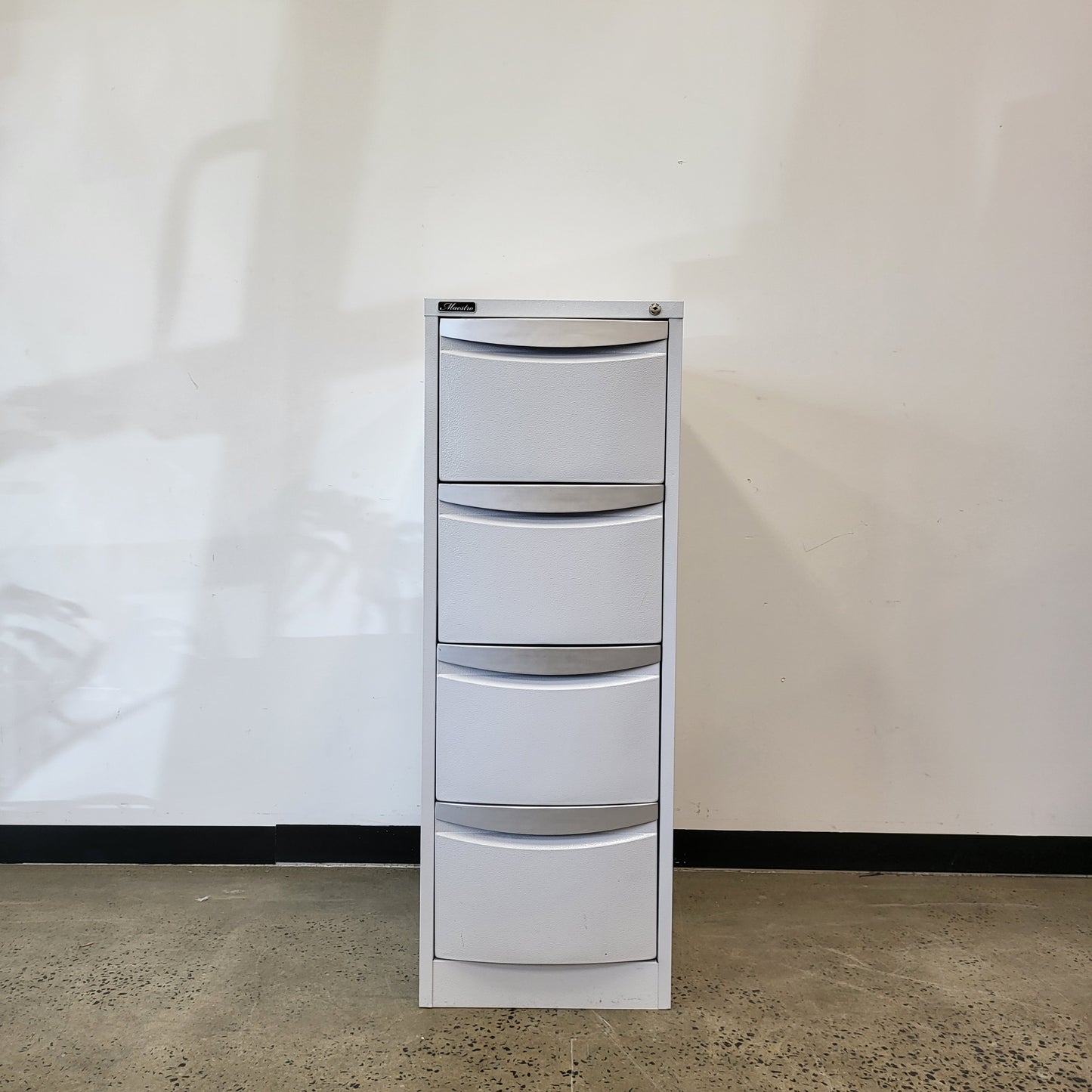 Maestro 4 Drawer Filing Cabinet in White