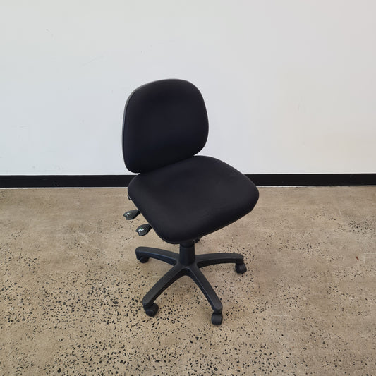 Bowermans Office Task Chair in Black Upholstery