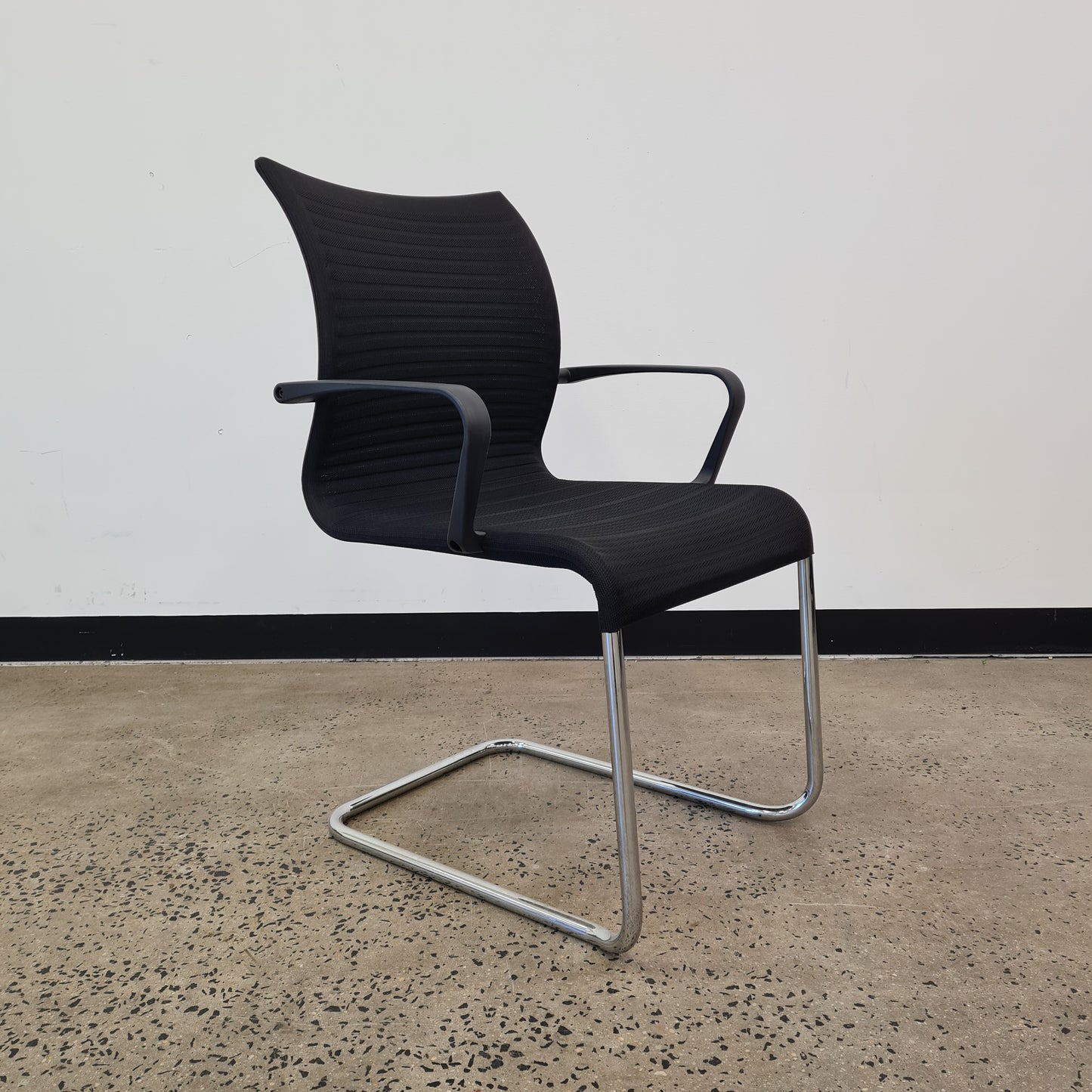 Emanate Cantilever Black Chair