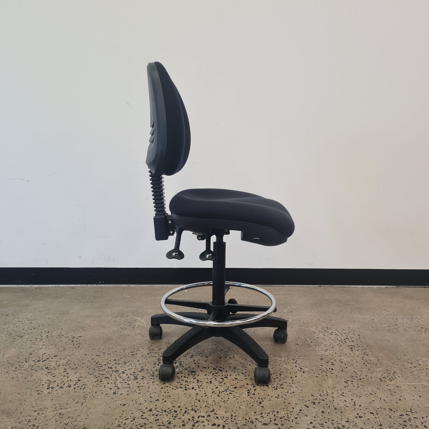 Black Drafting Task Chair