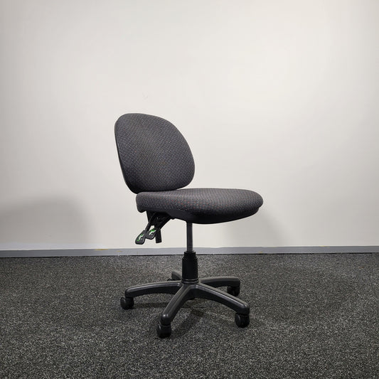 Office Task Chair in Grey Pattern Upholstery