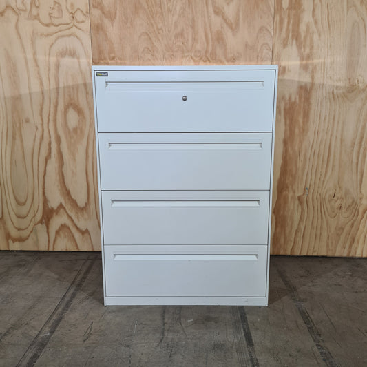 Elitebuilt 4 Drawer Tambour in White