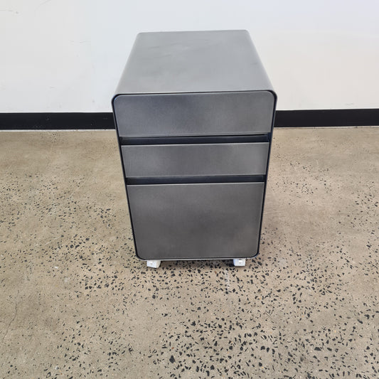 Mobile 3 Drawer Pedestal in Grey