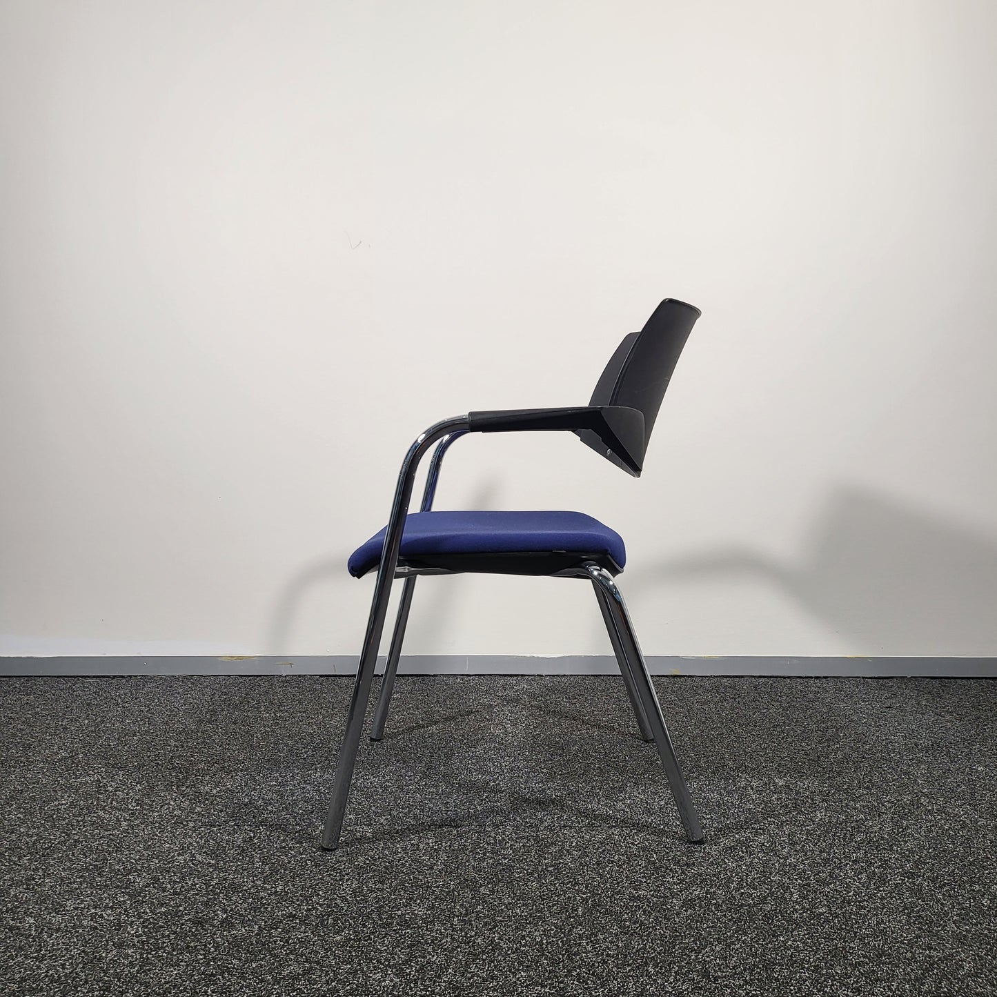 Koenig + Neurath Chair with Blue Upholstery