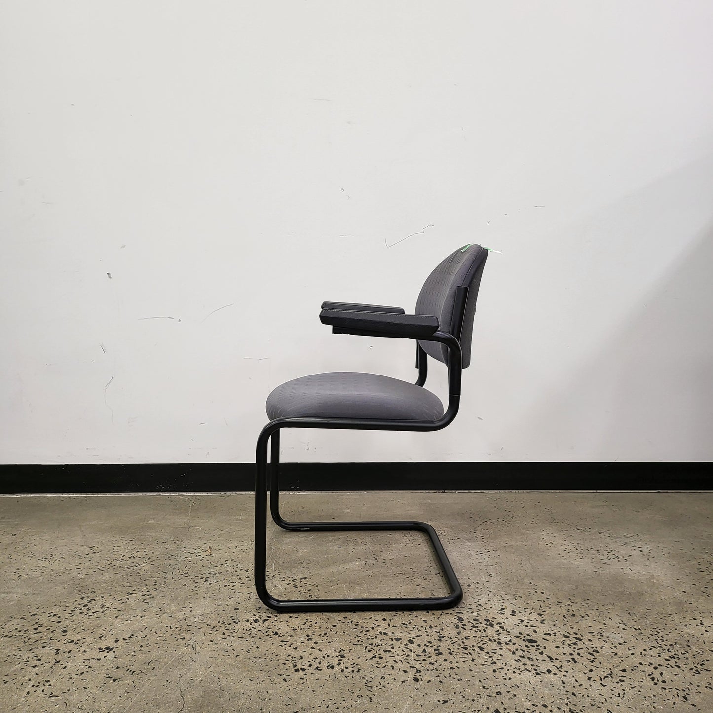 Cantilever Boardroom Chairs in Charcoal Grey and Black