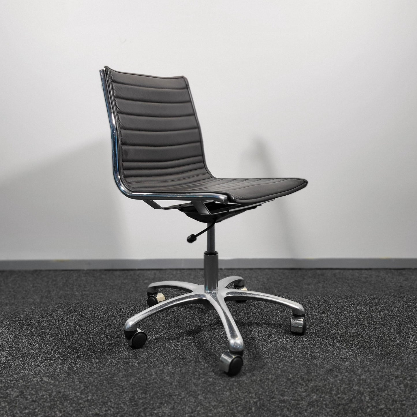 Black Leather Boardroom Conference Chair