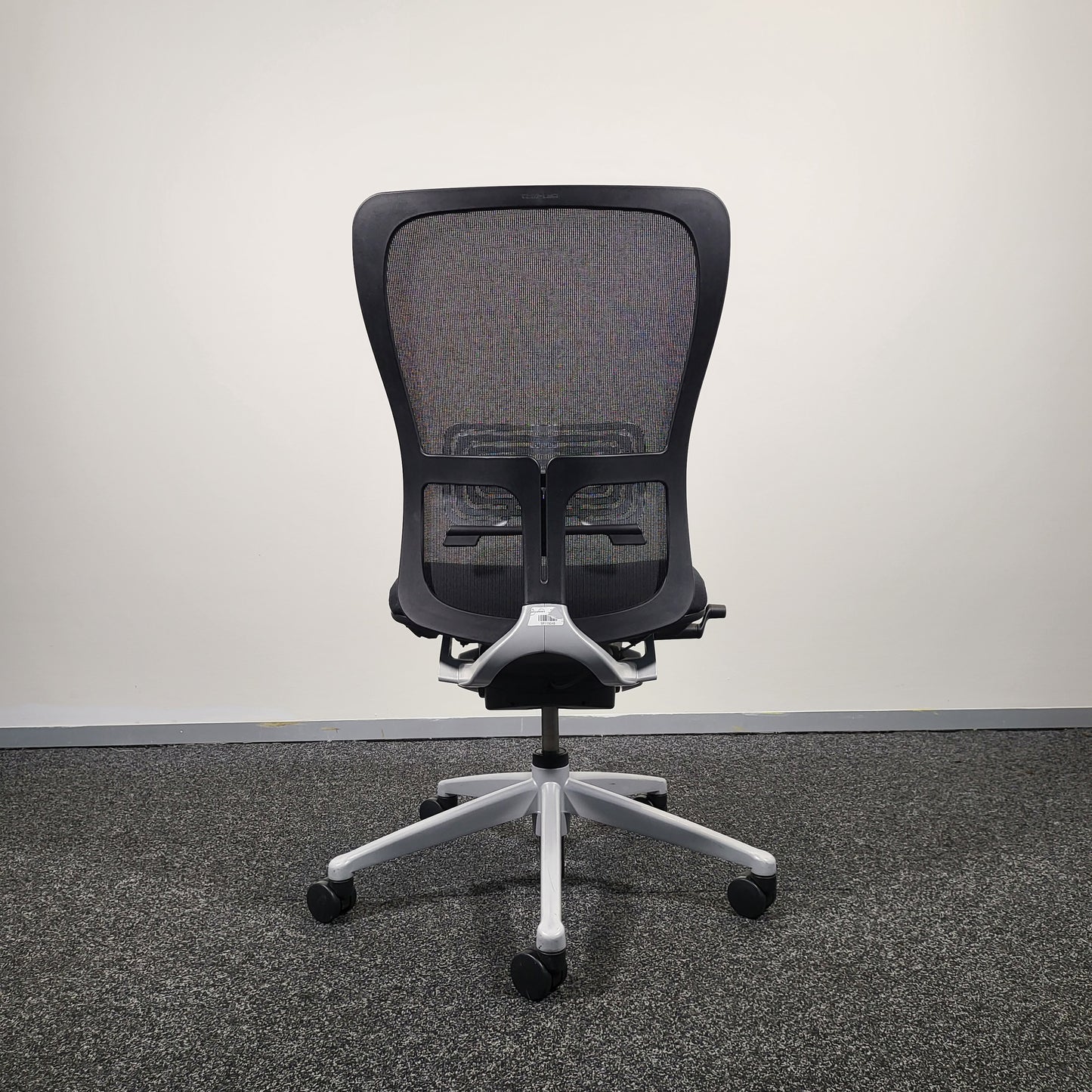 Haworth Zody Black Mesh Office Chair Light Grey Base