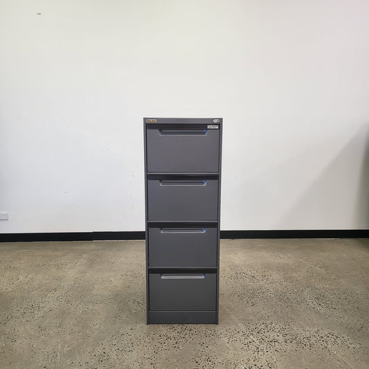 EliteBuilt 4 Drawer Filing Cabinet in Charcoal