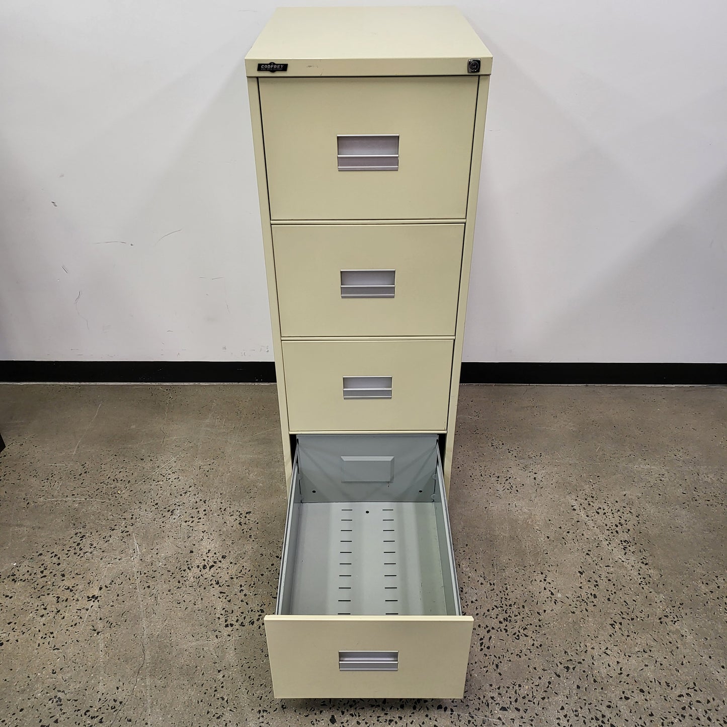 Godfrey 4 Drawer Filing Cabinet in Beige