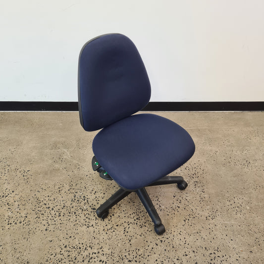 Medium Back Office Task Chair in Navy Blue