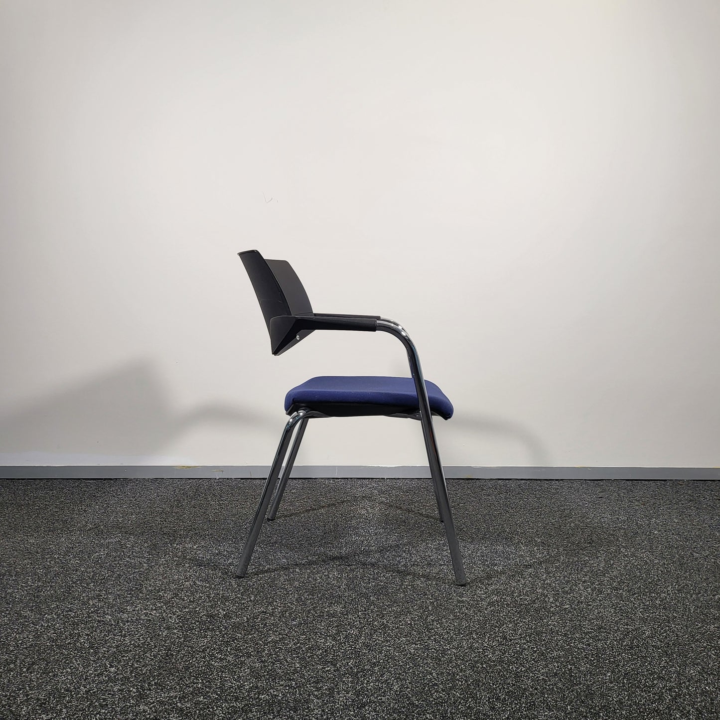 Koenig + Neurath Chair with Blue Upholstery