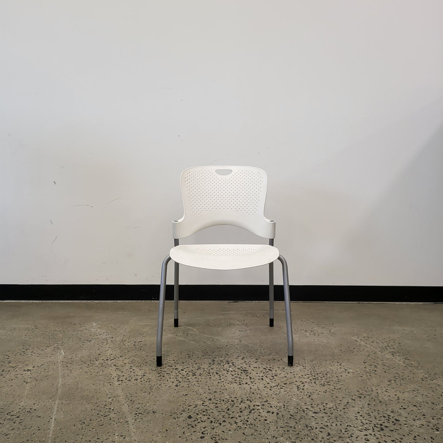 Herman Miller Caper Stacking Chair in White