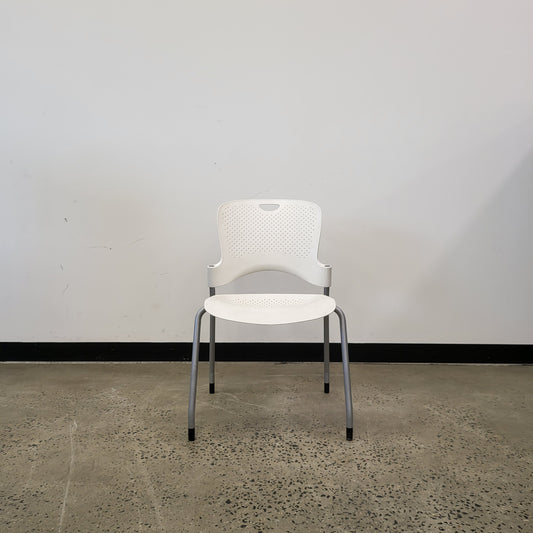 Herman Miller Caper Stacking Chair in White