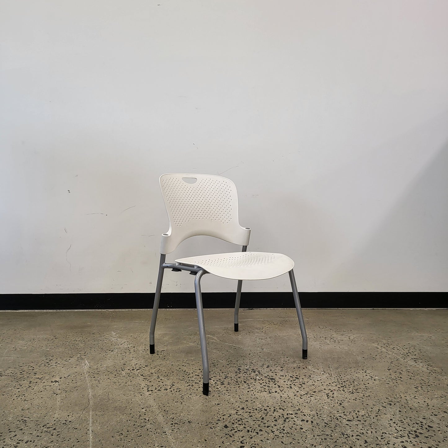 Herman Miller Caper Stacking Chair in White